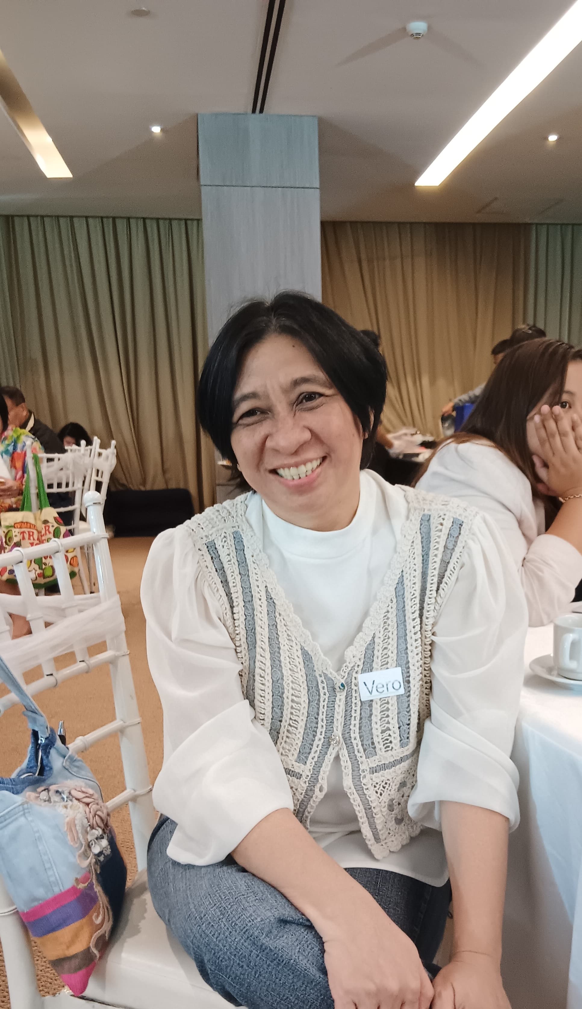 Veronica Tabrilla, founder of Vero Denim Bags