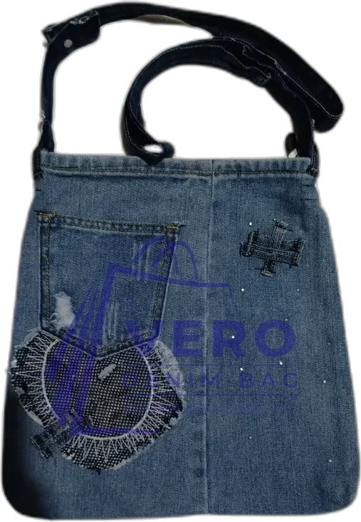 Upcycled denim bag by Vero