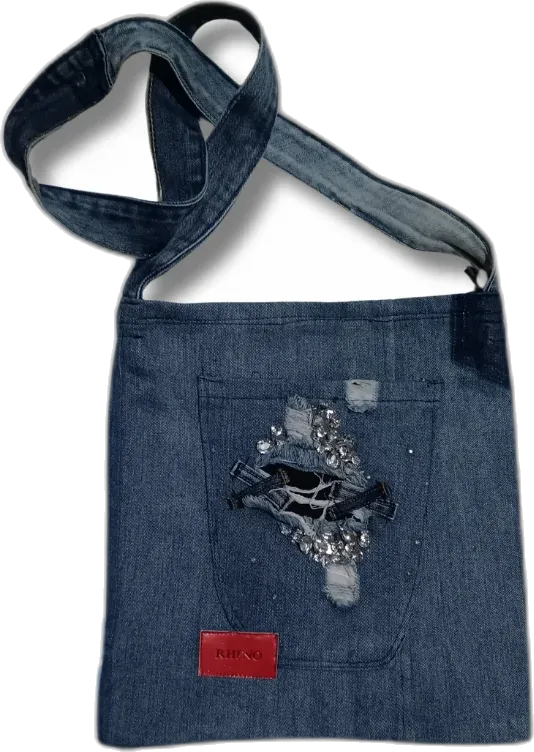 Upcycled denim bag by Vero