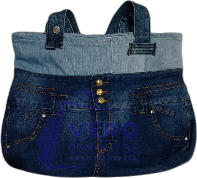 Upcycled denim bag by Vero