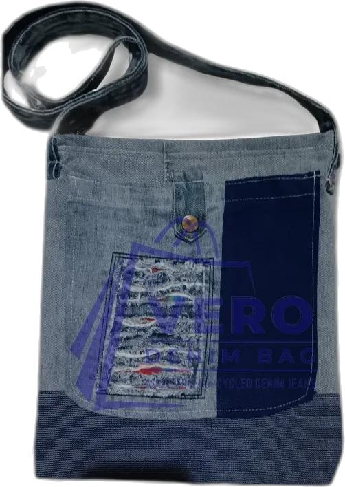 Upcycled denim bag by Vero