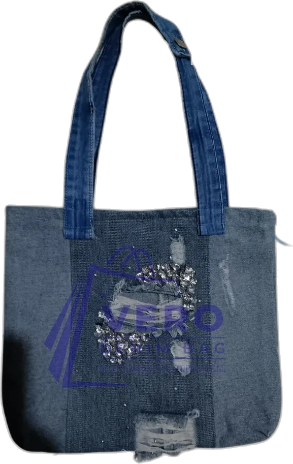 Upcycled denim bag by Vero