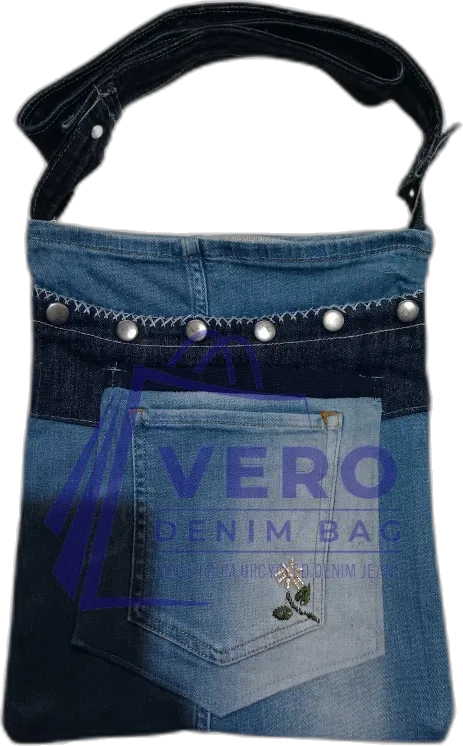 Upcycled denim bag by Vero