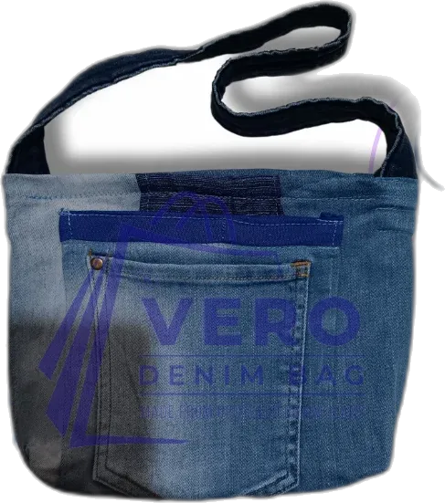 Upcycled denim bag by Vero