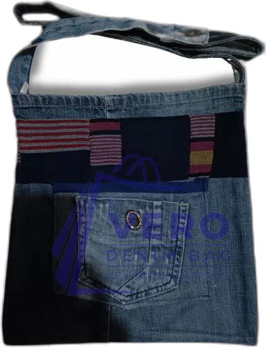 Upcycled denim bag by Vero