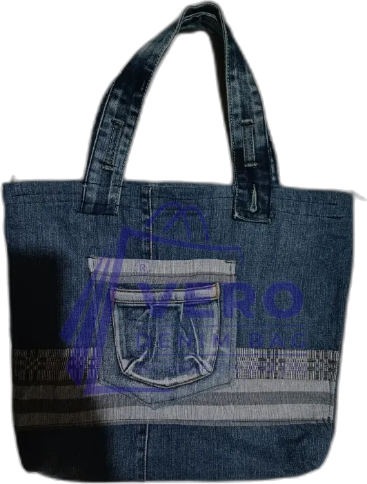Upcycled denim bag by Vero