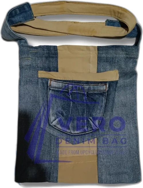 Upcycled denim bag by Vero