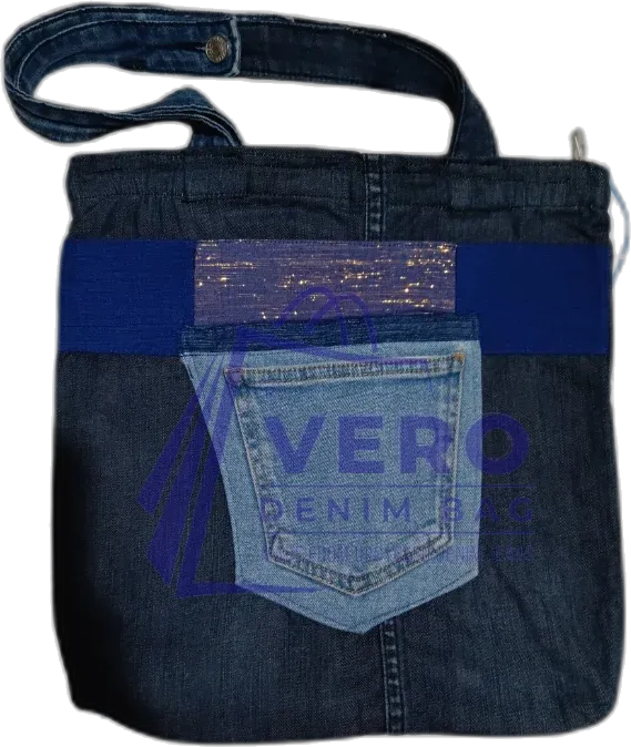 Upcycled denim bag by Vero