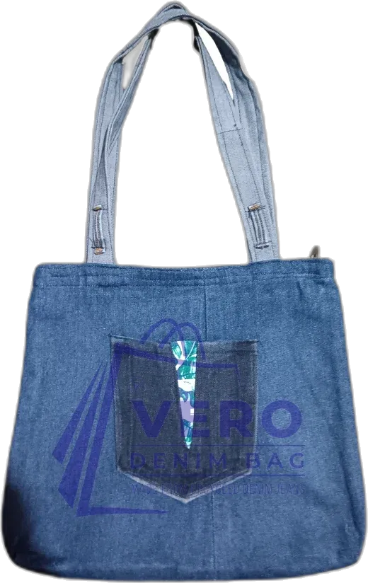 Upcycled denim bag by Vero