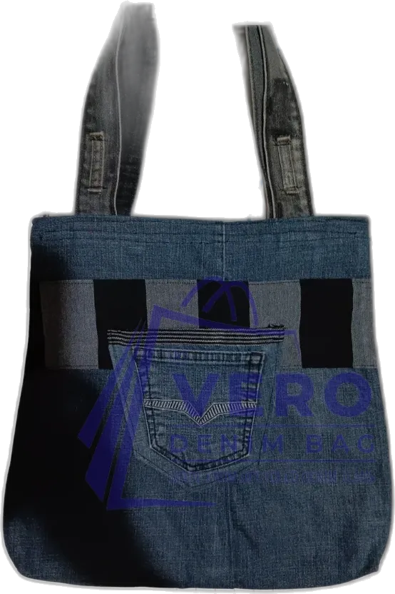 Upcycled denim bag by Vero