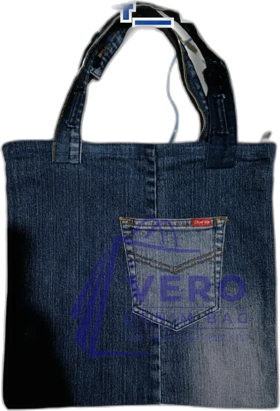 Upcycled denim bag by Vero