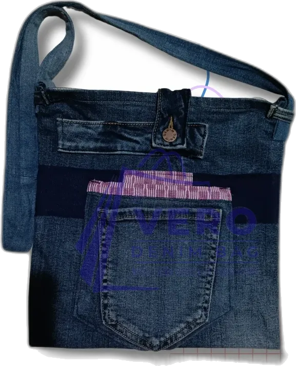 Upcycled denim bag by Vero