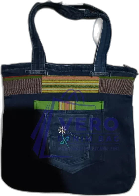 Upcycled denim bag by Vero