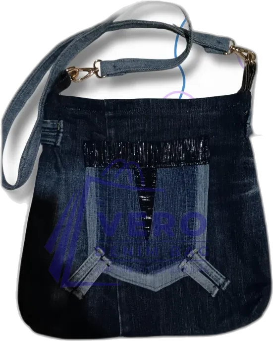 Upcycled denim bag by Vero