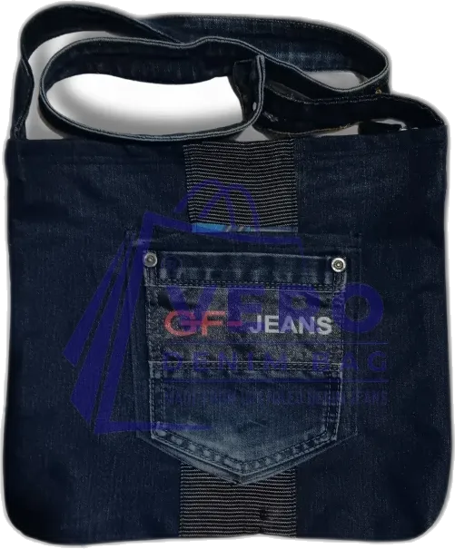 Upcycled denim bag by Vero